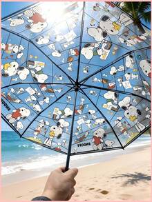 SNOOPY 1把史努比透明折叠伞，可爱透明雨具，适合日常通勤、上学、旅行，是史努比粉丝完美的返校、生日、毕业礼物。 - 彩色 - 查看 5