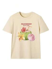 Camiseta estampada de alta gama para mujer de veranoDe gran tamañoPalmaPlayaSurfClubGráficoCamisetaTropicalCocoFlorConchaImprimirTripulaciónCuelloCortoMangaTee,Y2KEstéticaCosteroAbuelaEstiloVeranoRopa urbanaSueltoAjusteInformalTranspirableSuperior,PreppyBohoEleganteVacacionesDesgaste,SurfEstiloPlayaCamisaPerfectoparaPlayaVacacionesVeranoFestivalSolteraFiestaDiarioInformalFin de semanaExcursiónCiudadPaseoCaféFecha,MúsicaConciertoViajesCosteroGetaway,CalleEstiloMiraVeranoReunión informalPiscinaFiestaUniversidadCampus universitarioDesgaste,ResortConjunto de ropaSurfTemáticoEvento - Albaricoque - Ver 3