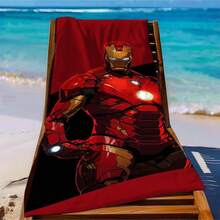1PCS Cool I Ron Man Superhero Microfiber Beach Towel - Quick Dry Super Absorbent Bath Towel For Swimming Pool Gym Travel - Marvel Fan Outdoor Picnic Blanket Sand Free Magic Towel Accessory For Men Boys Gift - Multicolor - View 3