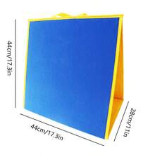 hoojojo 1Pc Double-Sided Felt Board Foldable Flannel Story Board, Portable Display Board Blue Green, Interactive Learning Board Game Props Stationery Learning Supplies Back To School Activity - Multicolor - View 11