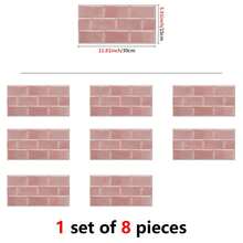 2D Peel And Stick Marble Tiles Waterproof Oilproof Easy Clean Removable Kitchen Backsplash - 8Pcs - View 10