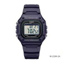Reloj digital cuadrado Casio W-218HC de color rosa nude, resistente al agua 50M, resistente a golpes, luz LED, multifunción, reloj deportivo para estudiantes - Unitalla - Ver 14