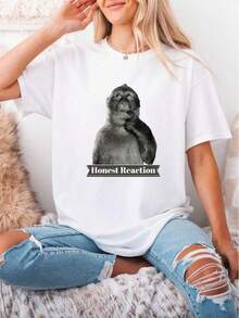 Nueva camiseta Y2K 2026Funny Monkey Shirt, Stupid Tshirt, Dank Memes Tee, 90s Vintage Bootleg, Odd Core,Camisetas infantiles, artículos para el Día de San Valentín, conjuntos para padres e hijos, camisetas con temática del Día de San Valentín, camisetas estampadas para hombres y mujeres, camisas, camisetas con emojis populares. - Blanco - Ver 1