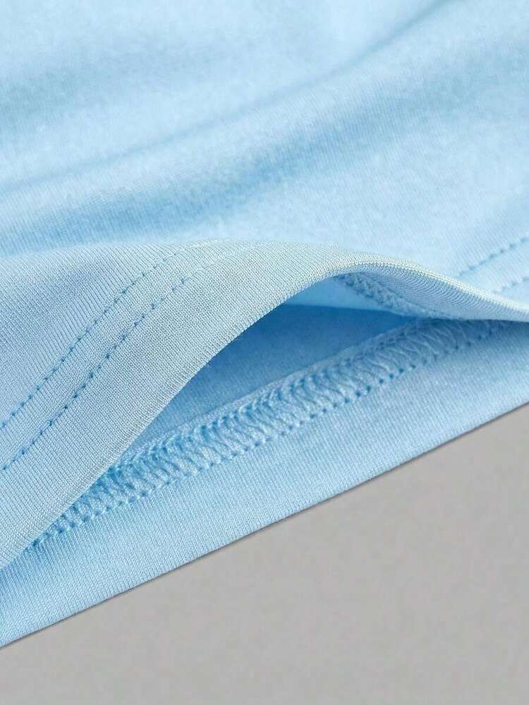 3 piezas Camiseta de tirantes de unicolor y corta para mujeres - Multicolor - Añade 3