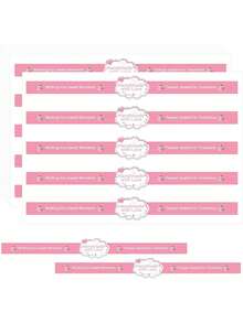 100pcs Pink Handmade Sealing Stickers, Tamper-Evident Packaging Labels, Suitable For Baking Bags, Cookie Boxes, Candy Snack Bags, Party Gift Packaging, Gift Wrapping, Dessert Table Supplies - Packaging Sealing Sticker - View 8