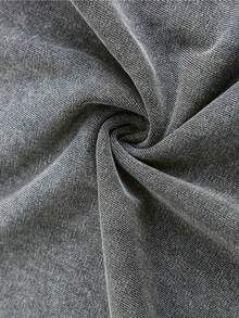 Camiseta de algodón lavado con estampado de texto religioso, estilo casual urbano, adecuada para salir, uso diario, deportes al aire libre y ocasiones para regalar, 180g 100% algodón. - Gris - Ver 3