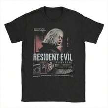 R-Esident E-Vil Ropa Y2k para Hombre, Camisetas Casuales Unisex para Adultos y Niños, Camisetas de Verano, Camisetas RE9 Requiem Grace para Hombre y Mujer, Camisetas de Algodón Puro con Cuello Redondo, Ropa de Manga Corta de Verano, Camiseta Gráfica 100% Algodón, Conjunto Familiar a Juego para Adultos y Niños, Regalo para Fanáticos de Juegos de Terror. - Negro - Ver 8