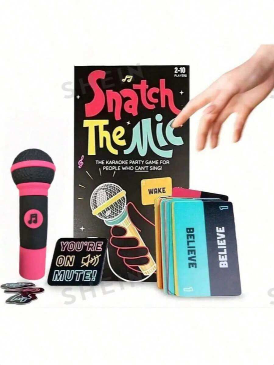 Trò chơi Karaoke 2-10 người chơi, Cầm lấy micro, 250 lời bài hát, đổi giọng, trò chơi karaoke gia đình, thêm phần thú vị cho các buổi tụ họp, quà Giáng sinh. - Nhiều màu - Xem 1