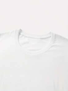 Printed T-Shirt For Mother's Day With The Letters 'Autism' And A Cartoon Character Design - [白色的] - 查看 4