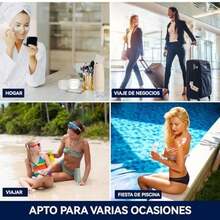 Juego de botellas de viaje de 8 piezas botellas de viaje de silicona de 100 ml con bolsa transparente recipientes de viaje recargables apretables y a prueba de fugas aprobados por la TSA 182745393569 - Juego de 8 piezas - Ver 6