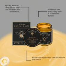 Crema de miel Tallow de ternera, bálsamo Facial batido alimentado por hierba, reparación de barrera dañada, Reduce el enrojecimiento, hinchazón, loción corporal nutritiva, 100g 4 vendido(s) DeHoygi Skin Care Stor... (4.1| 5.000+ vendido(s) ) - 1 - Ver 4