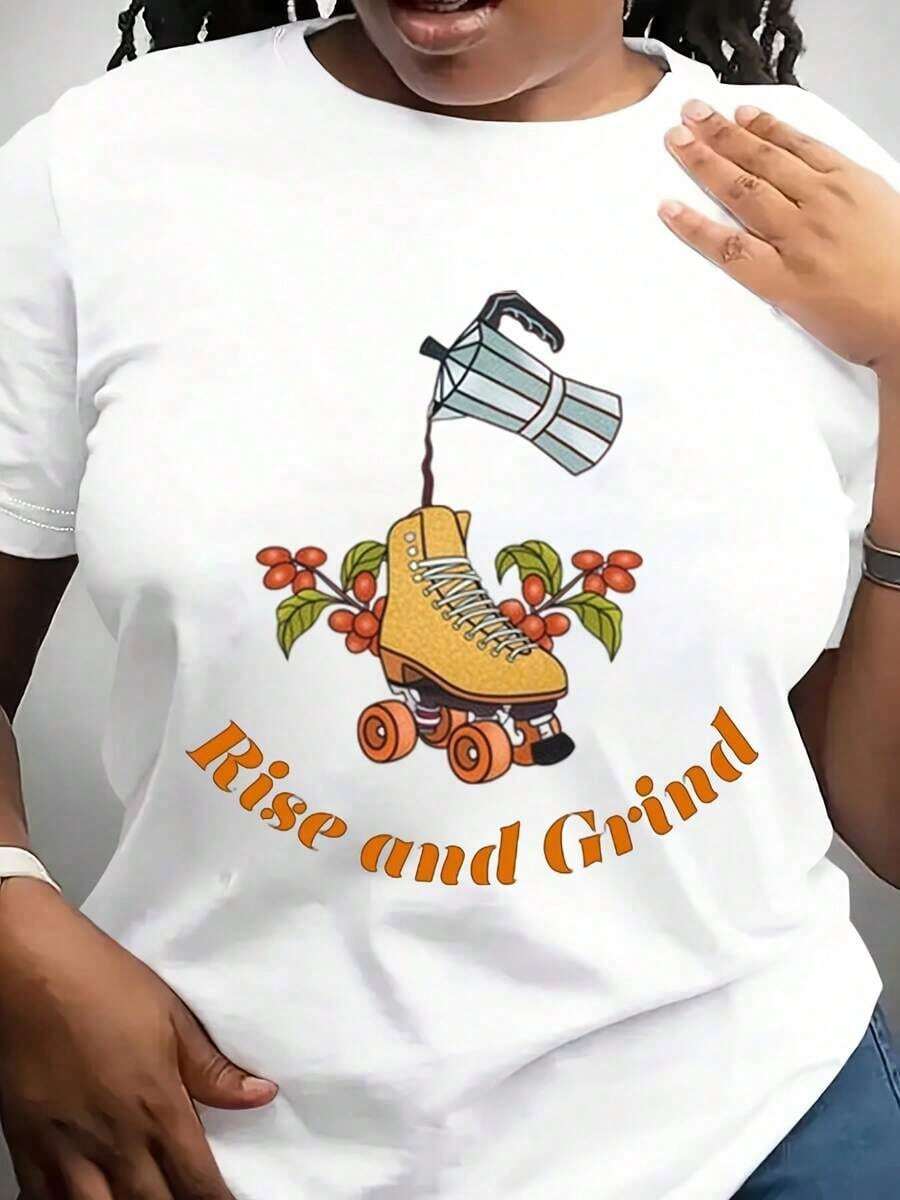 Roller Skating T-Shirt, Skater Crop Top, Roller Derby Gift, Roller Derby Lovers, Roller Derby Gift, Skating Birthday, Roller Skating - 白色 - 查看 1