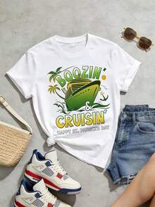 Camiseta de manga corta con cuello redondo suave y casual de verano para mujer, tops para salir, algodón, vintage, estilo callejero europeo y americano, casual deportivo, estilo unisex, estilo casual urbano, tops bonitos, Gen Z, curvy, ropa Y2K, camisetas divertidas, tops para damas, conjuntos de vacaciones para mujer, top lindo, camiseta gráfica, conjuntos de primavera, camisetas holgadas, ropa de calle retro, estilo de los 90, estilo de los 2000, subcultura, top negro, tops blancos, atuendo de fiesta de los 90. Negro - Blanco - Ver 4