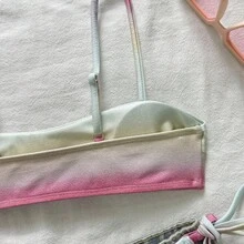 Nuevo Bikini de Dos Piezas con Tirantes y Diseño Degradado Brillante de Árbol de Coco 2026 - Esquema de colores Z26005 - Ver 4