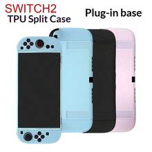 Matte Solid Color Split TPU Protective Case For Switch 2, Detachable Soft Touch Joy Con Cover, Anti-Fingerprint Shockproof Console Shell, Anti-Scratch Anti-Drop Full Protection Game Shell, Multi-Color Optional Switch 2 Gaming Accessories - View 1