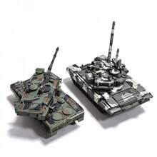 Bloques de construcción serie militar modelo juguetes creativos multiusos M1A2 leopardo 2A7  tanque de batalla principal para niño regalo de Navidad - Tanque Challenger - Ver 1