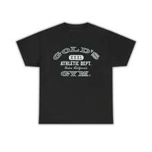 Camiseta vintage de Golds Gym, Venecia, California, camiseta gráfica de cuello redondo, camiseta de gimnasio, regalos para hombres - Negro - Ver 2