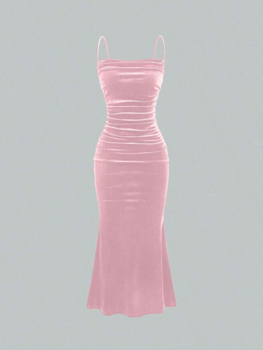 Women Midi Dresses - Pale Pink 2 - View 1