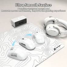 ATTACK SHARK CM02 PRO 特大號電競滑鼠墊，防滑橡膠底座穩定追蹤，XXL 全桌面覆蓋，適用於辦公室、居家、筆記本電腦，90cm X 40cm - 查看 5