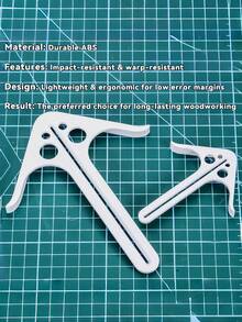 1套“牛角木工中心定位器”——精准高效的木工中心定位工具——中心定位装置——有效检测并标记工件上的线条 - 均碼 - 查看 3