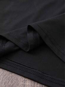 Women's T-Shirt For Spring And Summer - 黑色 - 查看 3