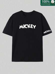 Disney Men's Casual Graphic T-Shirt Collection Featuring Beloved Characters From Classic Animated Series Such As Mickey Mouse, Buzz Lightyear, Lightning McQueen, And Toy Story. Each Crew-Neck Short-Sleeved Top Is Crafted From Soft, Breathable Cotton Fabric For Lasting Comfort All Day Long. With A Variety Of Unique Prints-Including Vintage Graphics, Quote-Based Designs, And Iconic Character Art-These Shirts Are Perfect For Disney Fans And Lovers Of Casual Style. Easily Paired With Jeans, Cargo Pants, Or Shorts For Everyday Wear, Weekend Getaways, Or Relaxed Gatherings, They Offer A Timeless, Versatile Addition To Any Wardrobe. - 黑色 - 查看 4