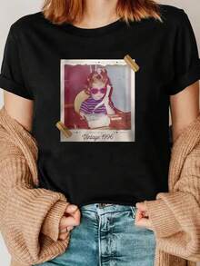 Women T-Shirts - Black - View 6