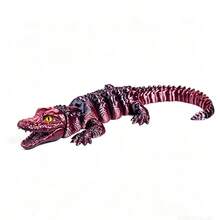 A Stylish Ombre Crocodile Decoration, Suitable For Car Decor, Home Decor, Desktop Display, Great For Placing In Living Room, Bedroom, Study, An Ideal Choice For Collectors - Multicolor - View 5