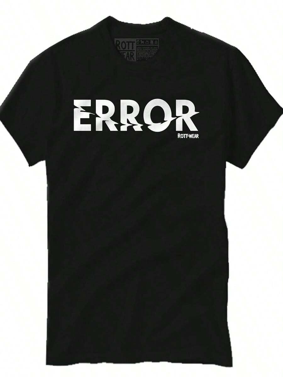 ROTT WEAR Error Black T-Shirt (L) - 黑色 - 查看 1