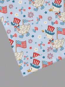 Blusa de mujer con cuello en V blanco, manga corta, con doble bolsillo, con estampado de dibujos animados lindos, estampado de animales de granja, uniforme de enfermera/médico, ropa de trabajo de unicolor para peluquería de mascotas, bata de labo - Azul - Ver 4