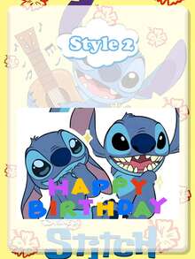 Disney Phông nền sinh nhật in hình Stitch Aloha, với thiết kế rực rỡ lấy cảm hứng từ vùng nhiệt đới cùng nhân vật biểu tượng và dòng chữ "Chúc mừng sinh nhật" nổi bật. Được làm từ chất liệu vải nhẹ, bền với hình in sống động, chống phai màu, phông nền chống nhăn và có thể tái sử dụng này rất lý tưởng cho các bữa tiệc sinh nhật theo chủ đề, chụp ảnh kỷ niệm hoặc trang trí bàn bánh, mang đến không khí Hawaii vui tươi, hoài cổ cho bất kỳ lễ kỷ niệm nào. - Nhiều kiểu dáng - Xem 6