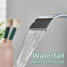 Stainless Steel Waterfall Type Single Lever Mixer Tap - Silver - View 3