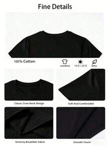 Camiseta de Verano 2025 para Hombre, Corte Holgado, 100% Algodón, Cuello Redondo, Manga Corta - Blanco - Ver 3