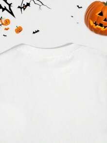 Women's T-Shirt, Inspired By "I Stack Dead People", With Pumpkin And Tombstone Design, Pooky Cute Style - Casual Summer T-Shirts For Women, 100% Cotton, Soft, Breathable, Loose Fit, Summer Clothes For Women, Urban Clothes, Outfit For Parties And Festivals, Suitable For Spring, Summer And Autumn. - 白色 - 查看 6