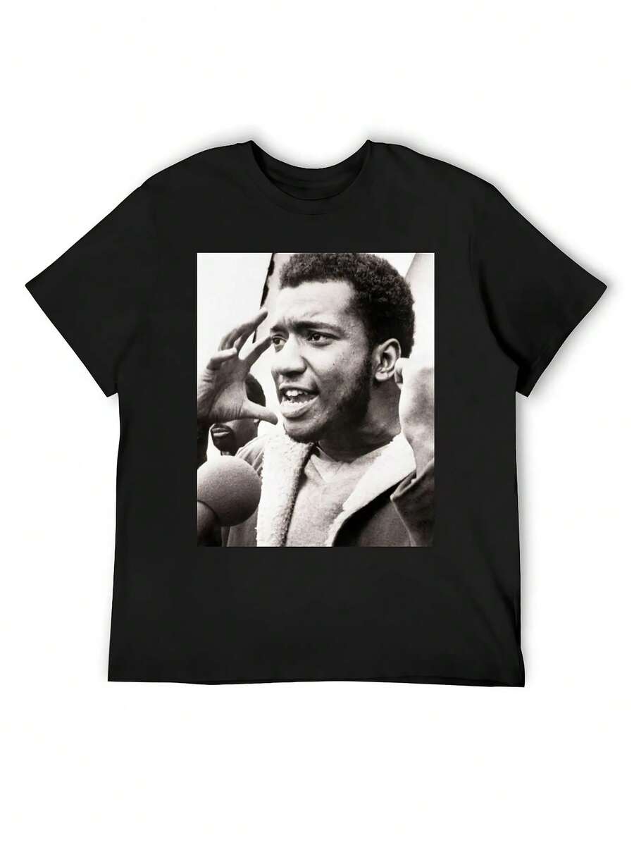 Camiseta unisex de manga corta, camiseta vintage de Fred Hampton 1969, camisetas con estampado de animales para niños, camisetas blancas para hombre, playeras hombre, spiderman, ,  mujer, romwe men, boho chic, regalos para maestros, camiseta de mujer, conjuntos curvos para hombre, y2k - Negro - Ver 1