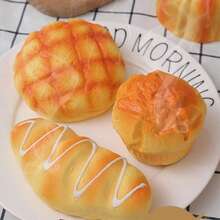 Realistic Bread Squeeze Toy, Soft And Squishy Sensory Fidget Toy, Slow Rebound Stress Relief Toy, Soft Kneading Vent Artifact, Adult Desktop Decor, Creative Party Favor, Commute Relaxation Tool, Best Gift For Boyfriend And Mother - Multicolor - View 7
