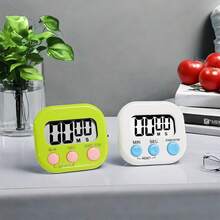 8件套多场景定时烘焙工具，清晰时间显示管理助手，适用于100种场合（不含电池），时间管理工具，厨房定时器，便携式倒计时，设计紧凑，结构耐用，塑料材质，烘焙配件，适合上班族和专业厨师使用。 - 彩色 - 查看 8