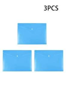 [Custom] 5pcs/Set Thick A4 Solid Color Polypropylene Document Folders With Snap Closure, Waterproof File Storage Bags For Storing Exam Papers, Archives Etc., Suitable For Students Back To School And Office Use, School File Folders - Multicolor - View 19