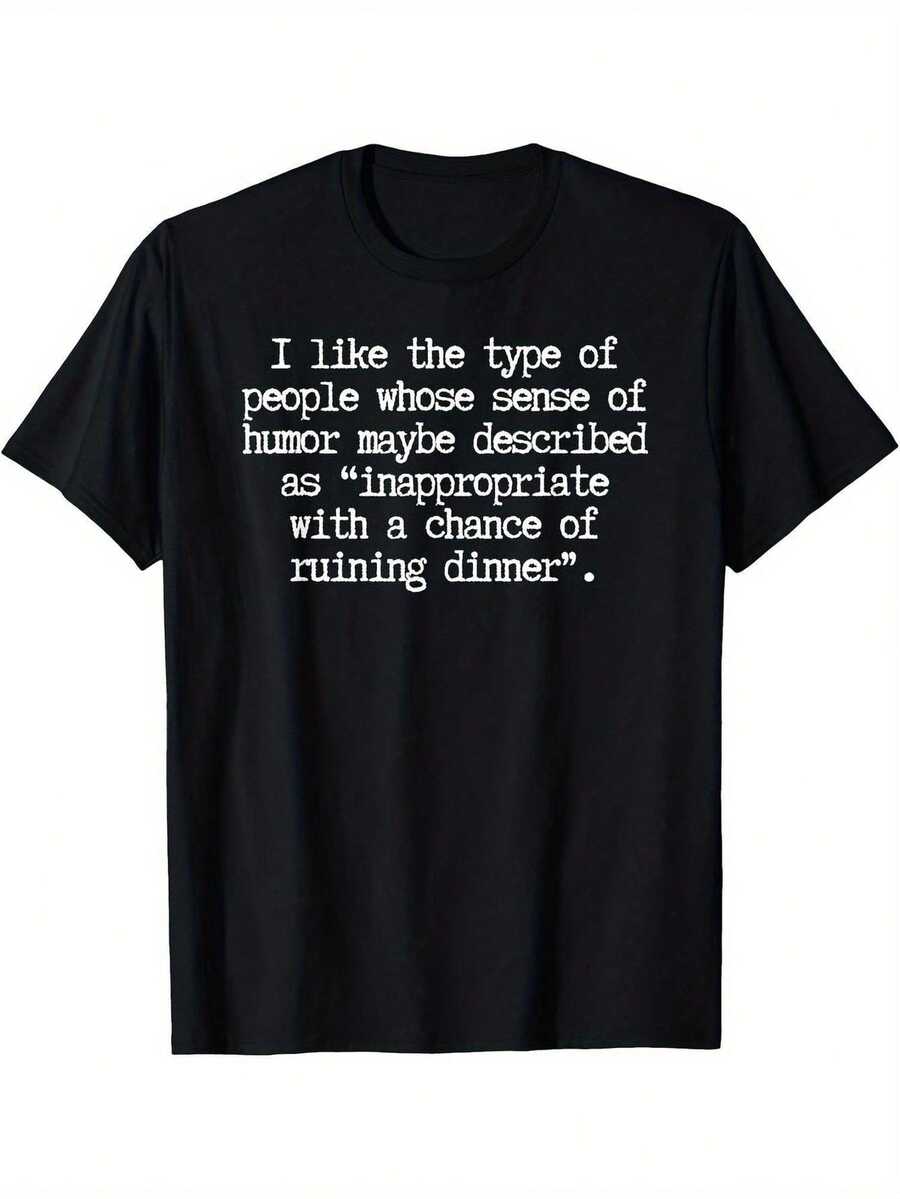 Camiseta holgada para hombre "Me gusta este tipo de persona". Humor sarcástico. Camiseta 100% holgada de manga corta con un eslogan divertido, diseño de estampado llamativo, ideal para uso casual en verano, outfits de fin de semana y como regalo divertido. Disponible en tallas grandes, TALLA EXTRA - Negro - Ver 1