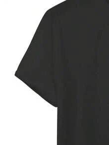 Camiseta Gráfica para Hombre "Princess Security" - Blanca Casual de Manga Corta con Cuello Redondo, Diseño de Castillo y Gafas de Moda, Mezcla de Poliéster Transpirable, Ideal para la Moda de Verano - Negro - Ver 8