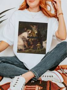 Pero papá, lo amo.Altered Arteries Titania Bottom Landseer Noches de Veranohakespeare Camiseta Feminista  Quema el Patriarcaato - Blanco - Ver 1