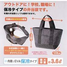 Torne lunch bag, lunch bag, lunch belt gray Tote type Insulated lunch bag P - 3406Â - como en la imagen - Ver 5