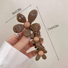 1 pieza Lazos para el cabello con trenzado de burbujas con forma de flor para adolescentes, que es un accesorio de pelo de alta gama adecuado para uso directo en el peinado diario. - Multicolor - Ver 8