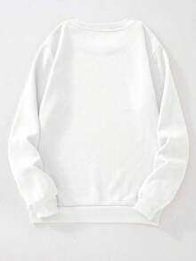 Sudadera de Mujer, Sudadera de Novia, Sudadera Personalizada para Novia, Sudadera Bordada, Regalos Bordados para Despedida de Soltera, Camisetas Festivas, Moda Actual, Camisetas de Moda, Graduación, Maestro, Sudadera para Regreso a Clases, Camiseta Fresca de Otoño Verano, Estilo Unisex, Camiseta Fresca de Verano, Estilo Unisex - Blanco - Ver 2
