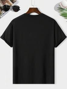 Plus Size Women's T-Shirt With "I Don't Have To Say No, I'm A Grandma" Letter Print, Plus Size Women's Short Sleeve Round Neck T-Shirt, Casual Spring/Summer Top, Women's Tops. - 黑色 - 查看 3