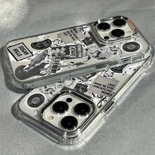 Funda para Teléfono: Diseño de Patchwork de Guitarra Vintage, Protector de Lente Transparente de Lujo con Recubrimiento Electrolítico, Marco para Fotos, Funda Suave para Teléfono, Compatible con Apple  17 16 15 14 13 12 11 Plus Pro Max Series, Diseño Moderno de Alta Calidad y Cobertura Total. - transparente - Ver 5