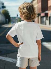 Premium Quality Unisex Casual T-Shirts With Anchor And Text Design By Rhude Of East Hampton, Short Sleeve, Crew Neck, All Sizes Available, Matching Family Sets, Washable Graphic Tees, Y2K Clothing, Funny Men's T-Shirt, Soft Cotton, Short Sleeve Crew Neck T-Shirt For Kids - Summer - 白色 - 查看 2
