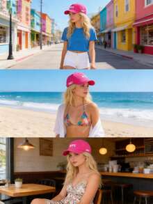 Unisex NYC New York City Embroidered Adjustable Low Profile Cap Adjustable Trucker Hat Cute Y2k Travel Golf Sports Sun Hats Accessories - Multicolor - View 3