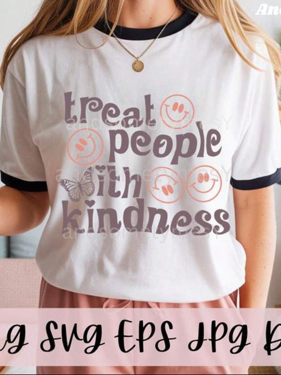 Treat People With Kindness | TPWK Vg | | Flirtatious | Design | TPWK Png | - 多色1 - 查看 1