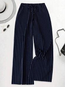 Pantalones anchos y largos sueltos de moda para mujeres de talla grande - Multicolor 3 - Ver 7